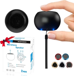 2er Pack Tragbarer Mini Lautsprecher, Bluetooth Tiny Speaker, Wireless Micro Speaker für P - Bild 1 von 12