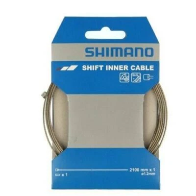 Shimano Shift Inner Cable - 1.2mm x 2100mm - Gear Wire - MTB, Road Single - Image 1 of 4