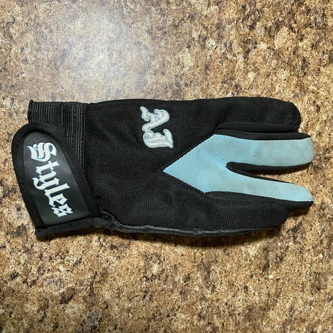 AJ Styles P1 Logo Carolina Blue Replica Fight Gloves - Right Glove Only Cover