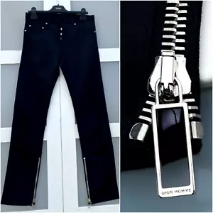 UltraRare & Great Dior Homme AW09 Ankle Zip Slim Fit Black Jeans 17.5 - Imagen 1 de 21