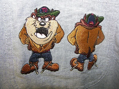 Nueva Camisa Manga Larga Bordada con Etiqueta Talla M Looney Tunes Taz Diablo Tasmania Foto 1 de 4