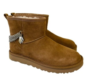 NUEVO CON ETIQUETAS UGG Mujer Clásicas Mini Cadenas Botas Tostadas 1123668 Talla 8 - Imagen 1 de 8