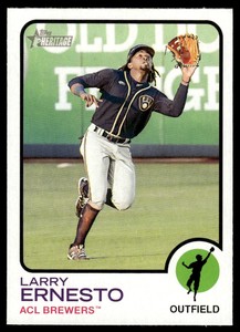 2022 Topps Heritage Minor League Larry Ernesto ACL Brewers #60