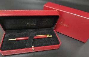 Vintage CARTIER Trinity Mechanical pencil Burgundy with box - Picture 1 of 4