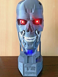 1:1 KIT Terminator T2 T800 Skull LED Light Figures 3D Printed Statue Bust Model - Imagen 1 de 12