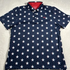 Polo da golf Good Good Fighting For Par uomo XL stelle AOP - Foto 1 di 9