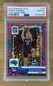 (#/25 PSA 10) 2022-23 Donruss Optc PINK Fast Break Franz Wagner- Magic - Picture 1 of 2