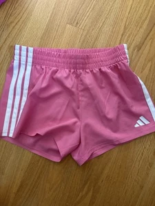 Adidas Girls Pink Lightweight Elastic Shorts Size x-Large NWOT - Picture 1 of 5