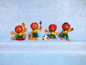 4 Pumuckl Figuren Schüssel Pinsel Fußball Schüler Bully Buchagentur 1983 - Bild 1 von 3