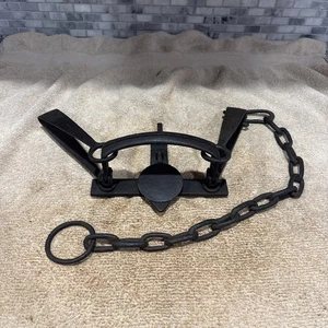 Vintage Hand Forged Newhouse No 3 Double Long Spring Trap Victor Sargent - Picture 1 of 9