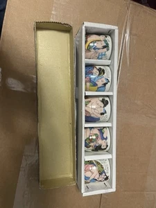 Antique Japanese Shunga Sake Shot Cups Sutra Erotic Geisha Arita ware Ukiyo-e - Picture 1 of 6