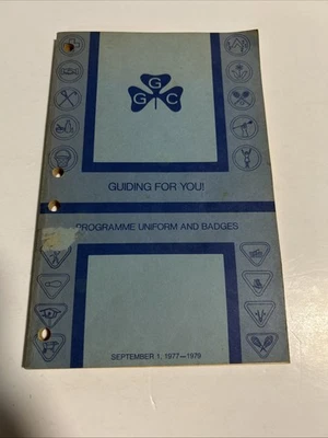 VTG Girl Guides of Canada Guiding for you! Program Uniform…1977 FREE SHIP US/CAD - Image 1 of 4