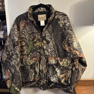 Woolrich Quilted Lined Camo Mossy Oak New Break Up Hunting Jacket Men's M - Picture 1 of 12
