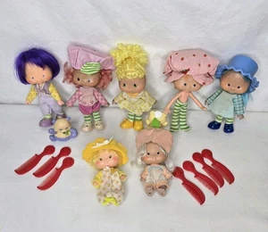 Vintage 80er Strawberry Shortcake Lot Freunde Puppen Haustiere Kleidung American Greetings - Bild 1 von 15