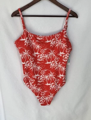 Traje de baño de una pieza Roxy Vacay Vibes espalda redonda para mujer talla XL NUEVO CON ETIQUETAS rojo floral Foto 1 de 4