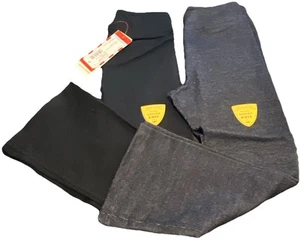 2 Pair cat & jack black & Gray flexible durable knee black pants sz 4T Flare - Picture 1 of 5