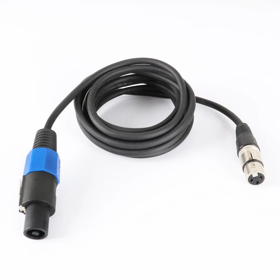 10 15 20 30 50 Feet Speakon Male to 3-Pin XLR Female Cable Mic Audio Copper Wire - Image 1 of 4