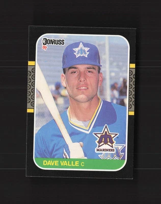 1987 Donruss #610 Dave Valle Seattle Mariners Rookie MM - Image 1 of 2