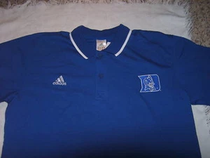 NCAA Duke Blue Devils Adidas Men's Polo Shirt Sz LG NWT - Picture 1 of 2