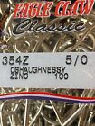 100 count 5/0 EAGLE CLAW CLASSIC OSHAUGHNESSY 354Z zinc fishing hooks USA MADE
