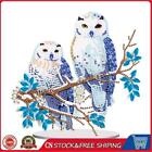 Acrylic Diamond Painting Desktop Decorations for Office Decor(Owl on the Branch)