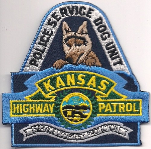 K-9 DHF KANSAS * HIGHWAY PATROL * Police Patch Polizei Abzeichen ...