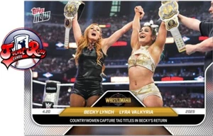 2025 Topps Now WWE card 45 Becky Lynch Lyra Valkyria prevendita - Foto 1 di 2