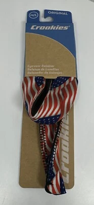 Correa para gafas de sol Croakies USA 🇺🇸 retenedor con bandera se adapta a patillas de 11-17 mm. Lavable Foto 1 de 4