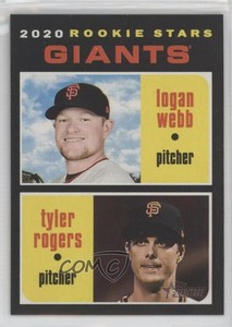 2020 Topps Heritage Rookie Stars Logan Webb Tyler Rogers #276 Rookie RC