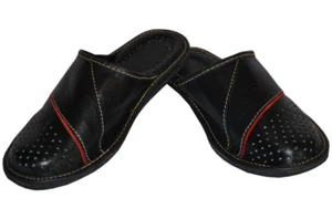 Pantofole uomo - taglia 40-46 - vera pelle - ciabatte, ciabatte - JAH 138 - Foto 1 di 2