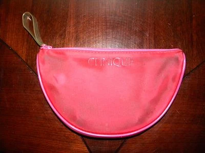 Bolsa de Maquillaje Clinique De Colección Jalea Impermeable Rosa Caliente Plástico Estuche de Cosméticos Cremallera Foto 1 de 4