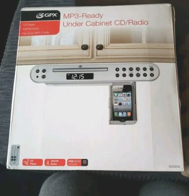 CD Player Under Cabinet Radio/CD Mp3 Ready New KC222S - Image 1 of 4