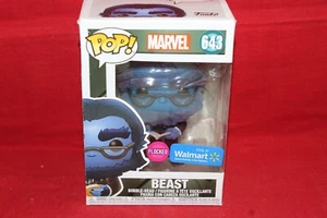 Funko Pop Beast 643 exclusivo de Wal Mart Marvel flocado con protector - Imagen 1 de 4