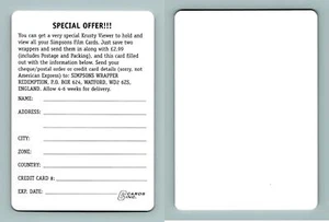 Special Offer Krusty Viewer The Simpsons Film Cardz 2000 Cards Inc. Card - Picture 1 of 1