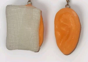 Trump Gauze Ear 2024 MAGA Drop Fashion Political Election Day Earrings - Picture 1 of 3