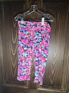 Adidas Little Girls Printed Capri Tight Leggings Mosaic Print Size 6X - Picture 1 of 5
