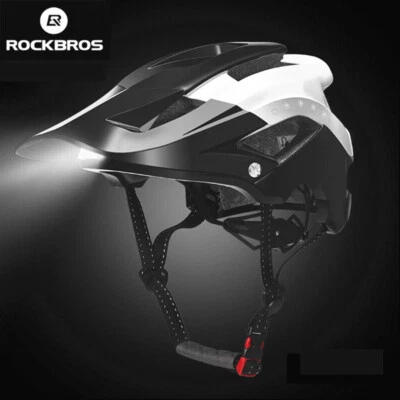 ROCKBROS MTB Road Bike Helmet LED Light Cycling Helmet Ultralight Bicycle Helmet - Image 1 of 4