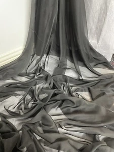 Vestido de novia catiónico negro tela de gasa de 1 mtr..58"" de ancho (147 cm) - Imagen 1 de 4