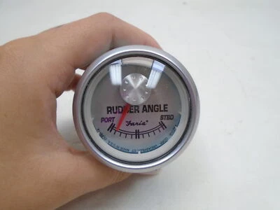 FARIA GP7919 TIMÓN CALIBRE ÁNGULO 2" BISEL PLATA CARA BARCO MARINO Foto 1 de 4