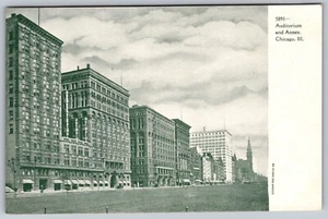 Antikes Auditorium und Anbau. Chicago. III. Vintage Postkarte FRÜH - Bild 1 von 2