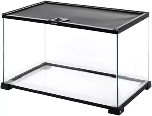 REPTI ZOO Full Glass 15 Gallon Reptile Tank, Medium Reptile Terrarium - Picture 1 of 7