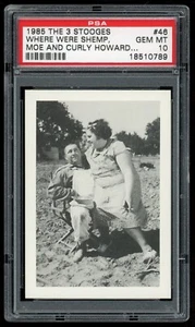 1985 FTCC The Three Stooges #46 Where were Shemp, Moe and Curly Born? PSA 10 - Picture 1 of 3