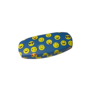 Blue EMOJI eyeglass case - Trending - free shipping ! - Picture 1 of 2
