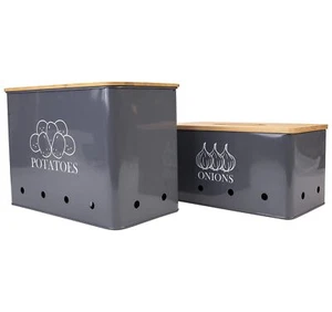 Potato Onion Kitchen Storage Canisters,Storage Bin For Kitchen 2 Pack Set,pot... - Picture 1 of 7