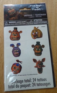 Five Nights at Freddy's Tattoos -package of 24 tattoos - Picture 1 of 2