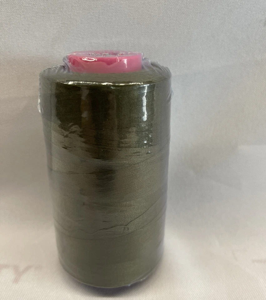 1 Big Spool ARMY GREEN Sewing Thread 6000 YARDS Cone MultiPurpose T27 S2 Quality - Image 1 of 2