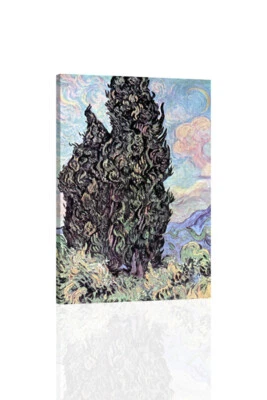 Cypresses- Van Gogh - CANVAS OR PRINT WALL ART - Image 1 of 2