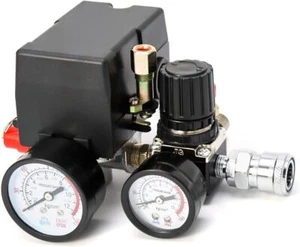 Air Compressor Pressure Switch Control Valve, 90-120PSI Pressure Regulator - Picture 1 of 6