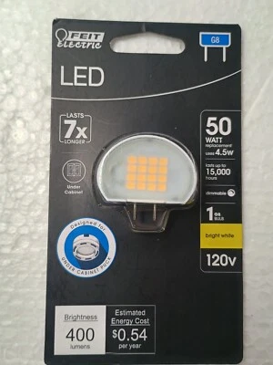 Under Cabinet Puck LED LIGHT Replac50-Watt Bright White G8 Dimmable Bi-Pin 120v  - Image 1 of 4