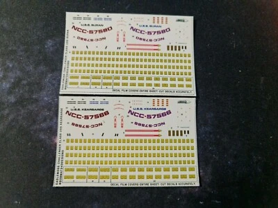 SIN MODELO - CALCOMANÍAS PERSONALIZADAS PARA EAGLEMOSS CLASE BURAN CHALLENGER EE. UU. - Star Trek